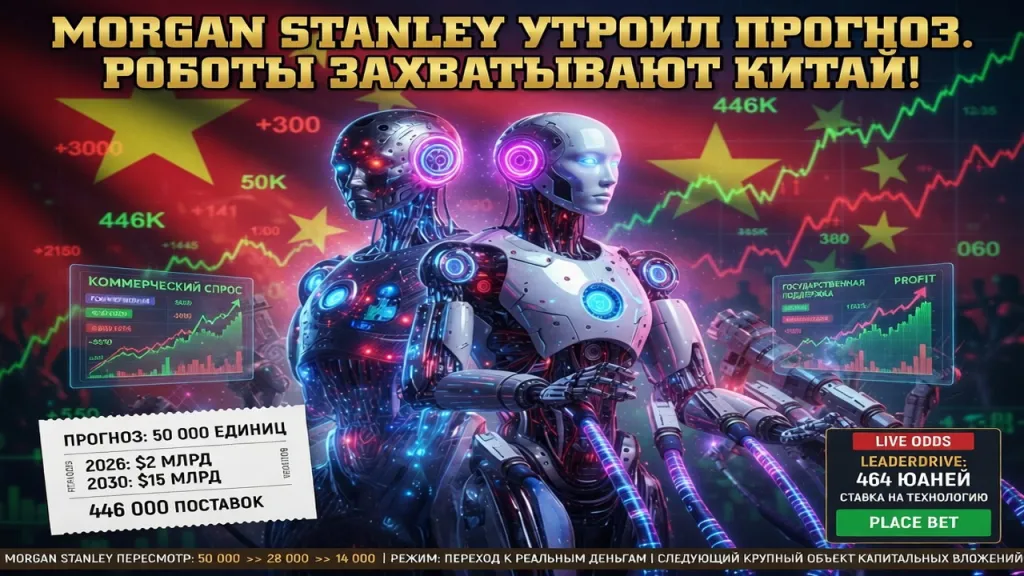 Morgan Stanley утроил прогноз. Роботы захватывают Китай!