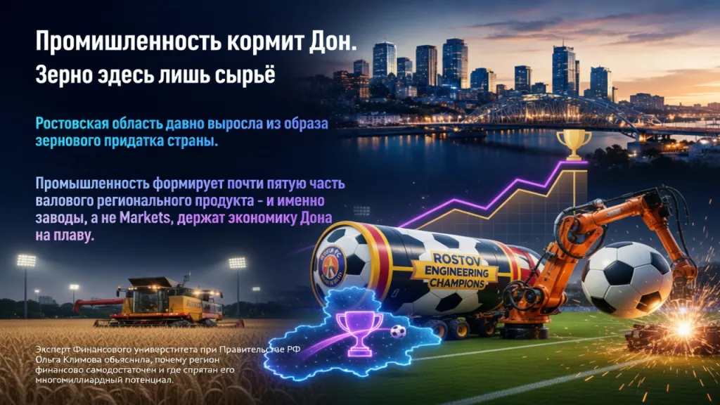 Промышленность кормит Дон. Зерно здесь лишь сырьё